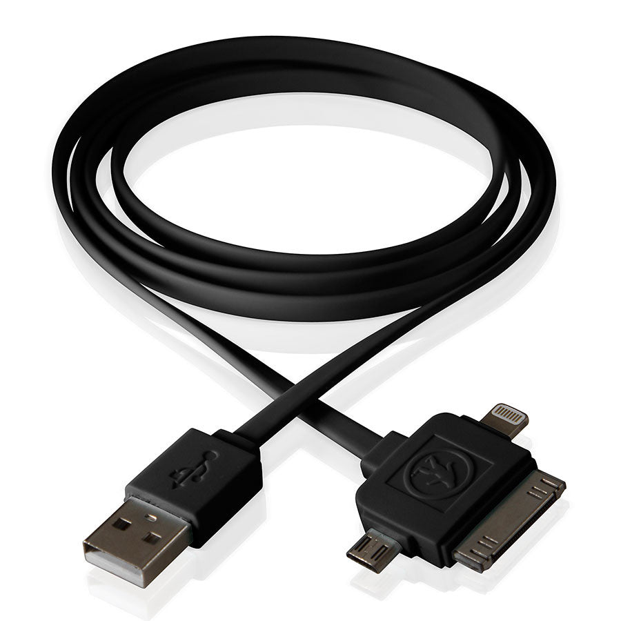 Calamari - 3-in-1 Charge Cable - Black