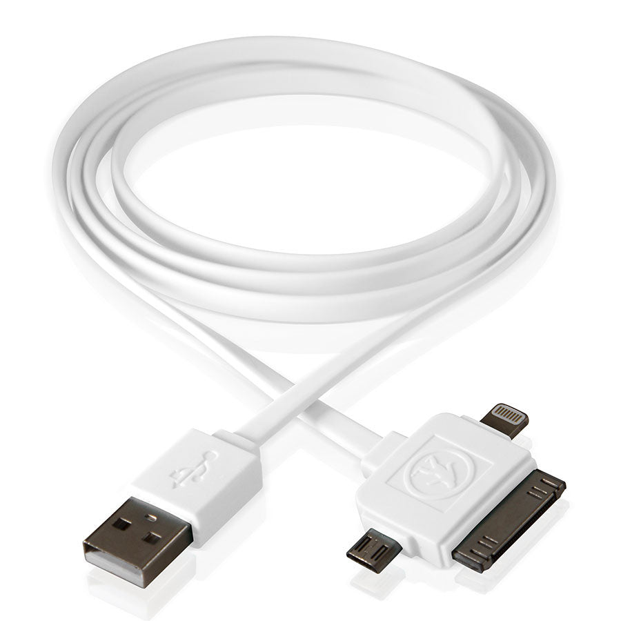 Calamari - 3-in-1 Charge Cable - White